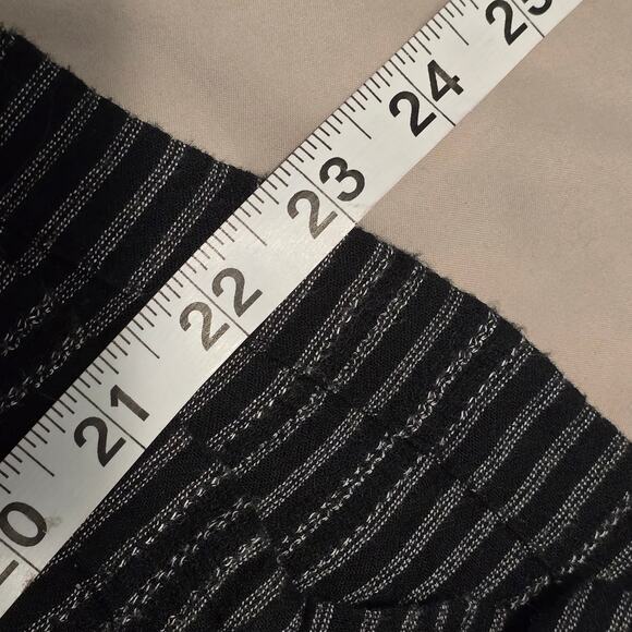 American Eagle Womens Medium Black Pants Loose Flowy Wide Legged Boho Striped - Picture 11 of 11